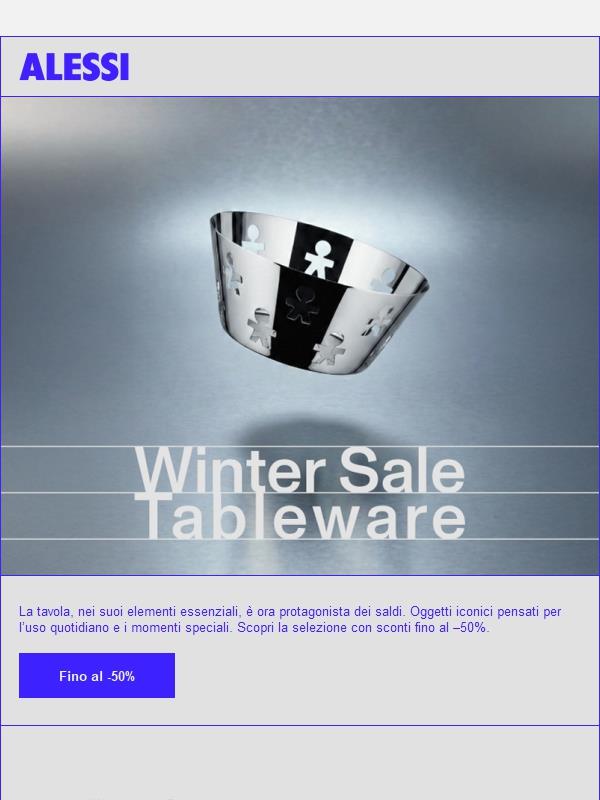Winter Sale | Gli essenziali per la tavola