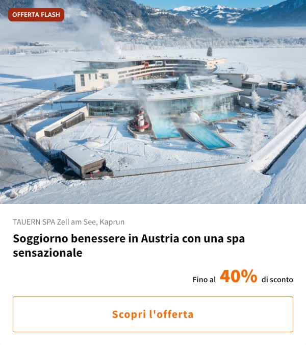 Soggiorno benessere in Austria con una spa sensazionale