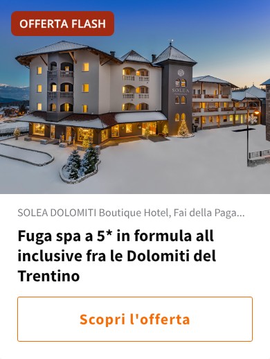 Fuga spa a 5* in formula all inclusive fra le Dolomiti del Trentino