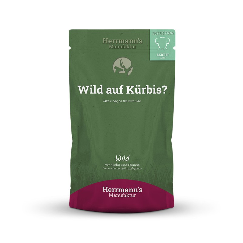 Herrmann's Selection Light Cervo con Zucca e Quinoa per Cani - 150 g, Singola