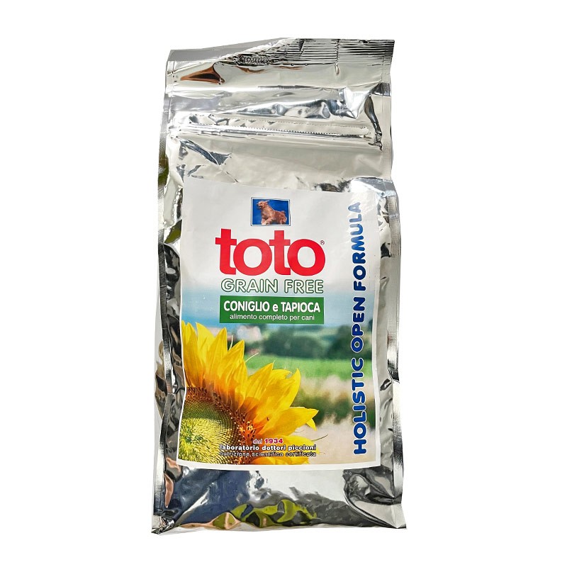 Toto Holistic Grain Free Coniglio e Tapioca - 4 Kg, Singola