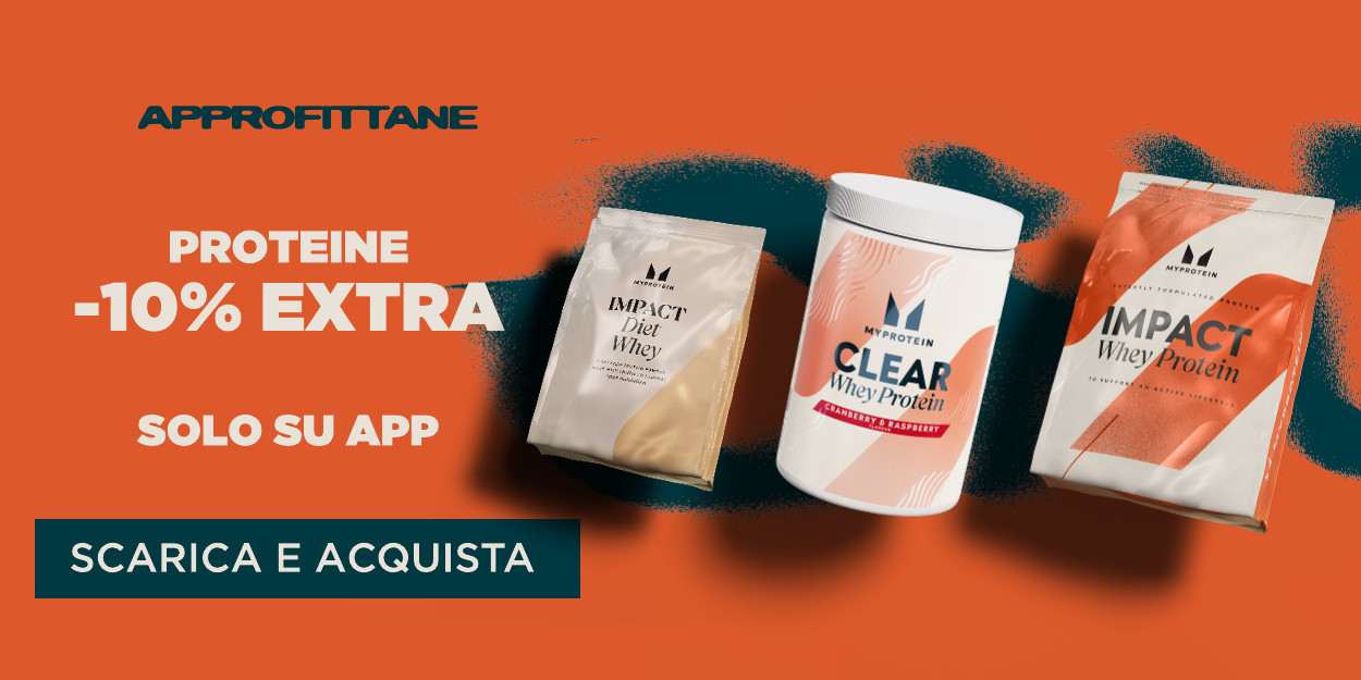 10% extra proteine su app
