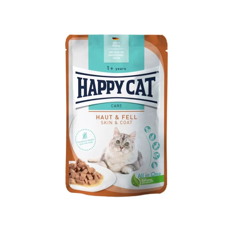 Happy Cat Adult Pelle e Pelo - 85 g, Singola