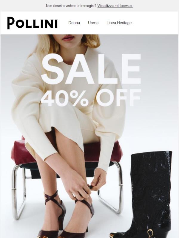 Affrettati | I saldi continuano al -40%