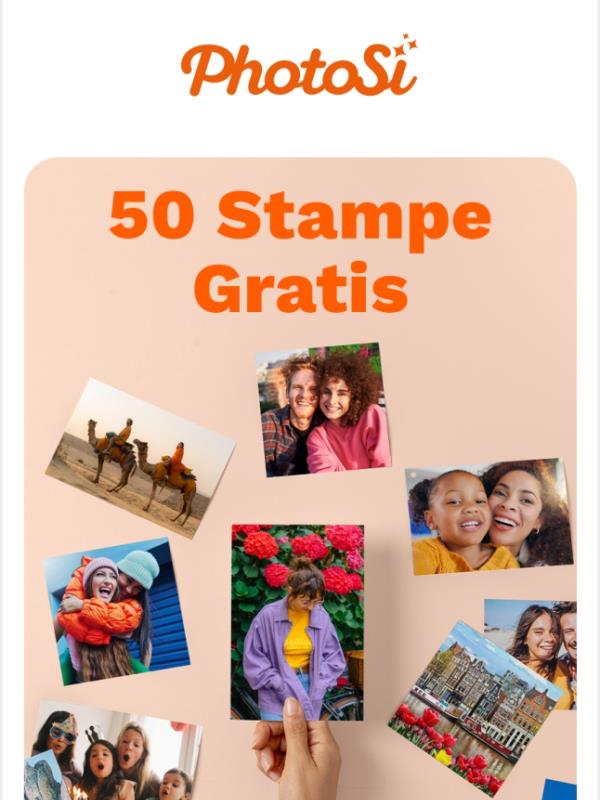 Solo per te 🔥 50 Stampe gratis