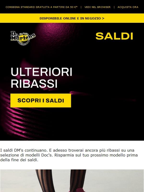 Saldi DM's ancora più audaci
