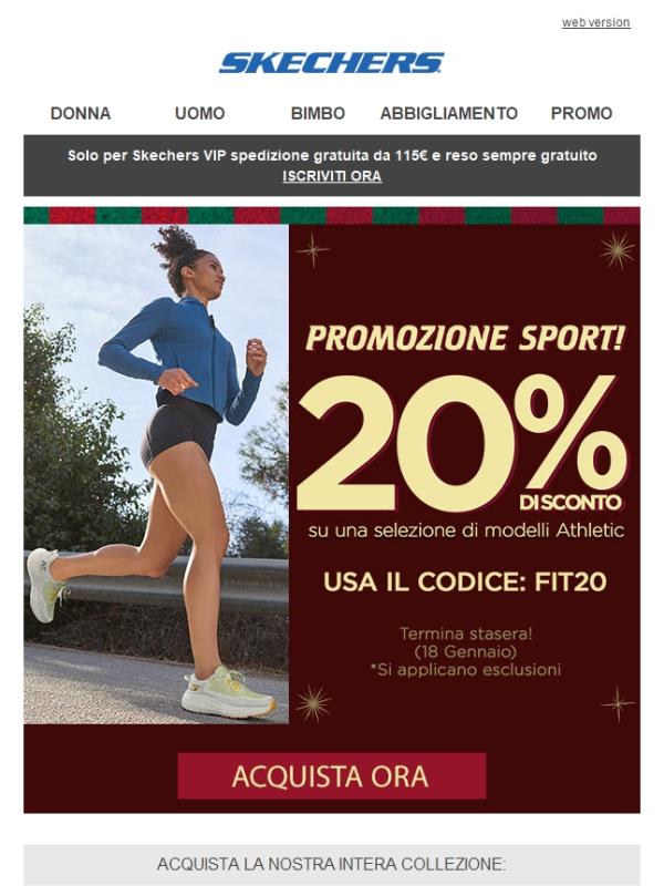 La promozione Sport inizia ora!