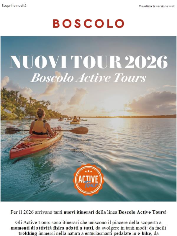 Nuovi Active Tours: vacanze attive adatte a tutti
