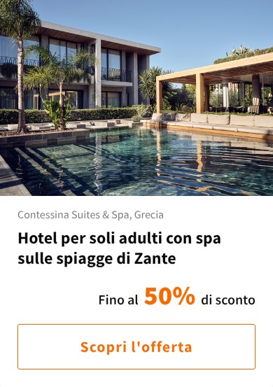 Hotel per soli adulti con spa sulle spiagge di Zante