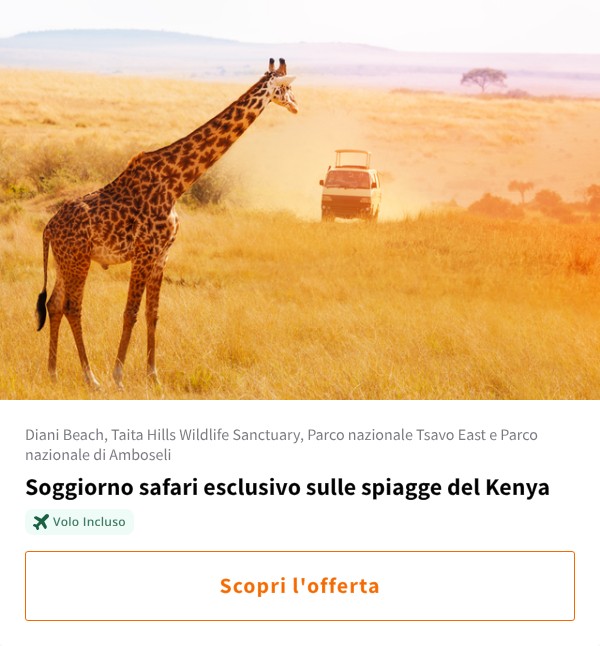 Soggiorno safari esclusivo sulle spiagge del Kenya