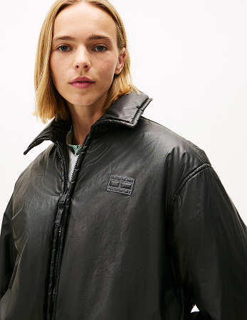 Bomber relaxed fit imbottito lucido