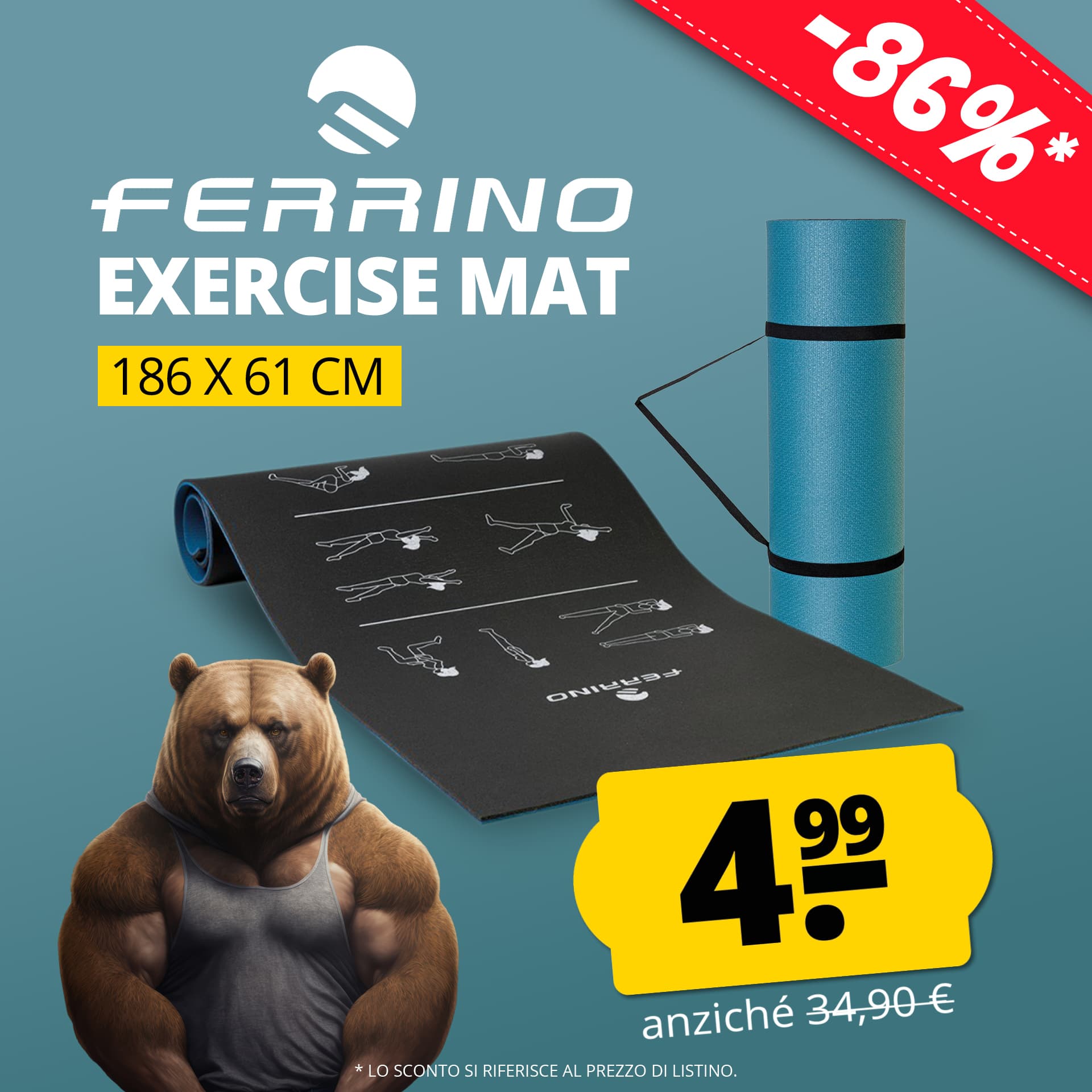 ferrino tappetino da fitness
