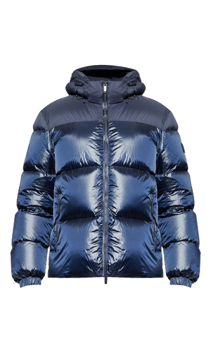 Down jacket with logo