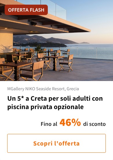 Un 5* a Creta per soli adulti con piscina privata opzionale