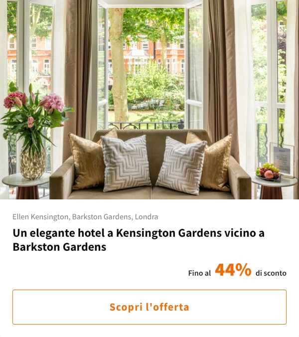 Un elegante hotel a Kensington Gardens vicino a Barkston Gardens