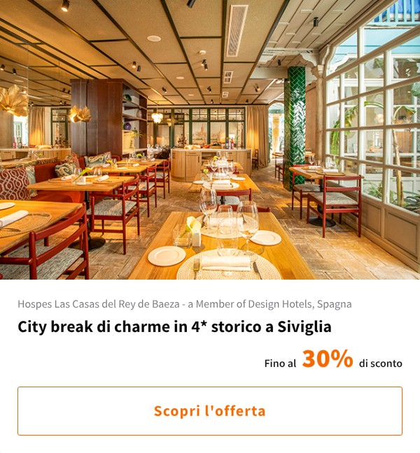 City break di charme in 4* storico a Siviglia