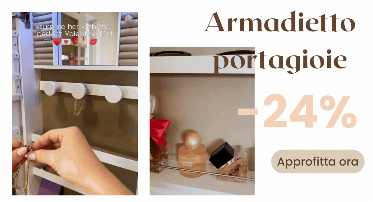 Sconti di Natale sui mobili portagioie