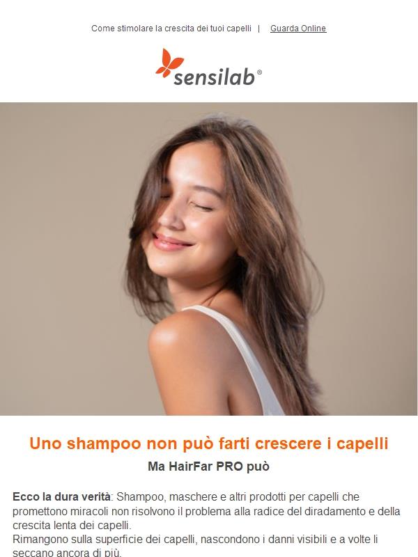 Diffida dagli shampoo anticaduta