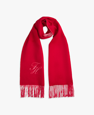 Sciarpa in pura lana con logo