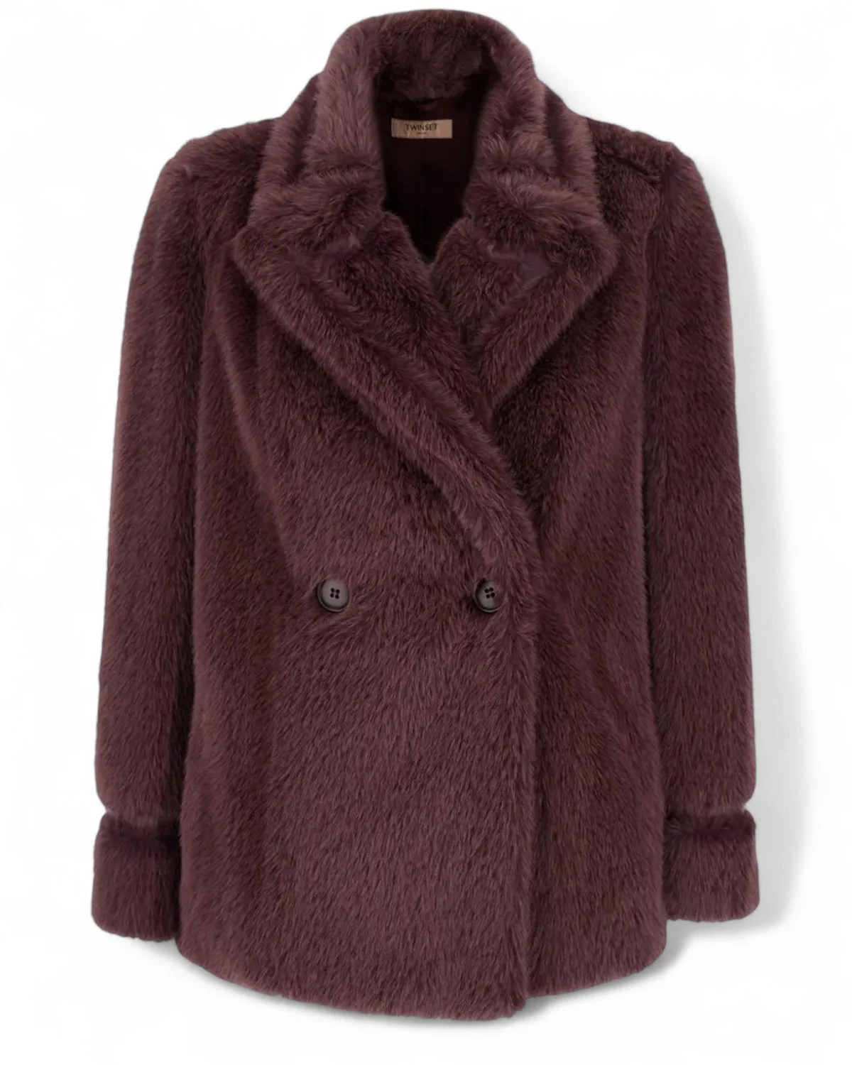 Image of Giacca Doppiopetto Faux-Fur