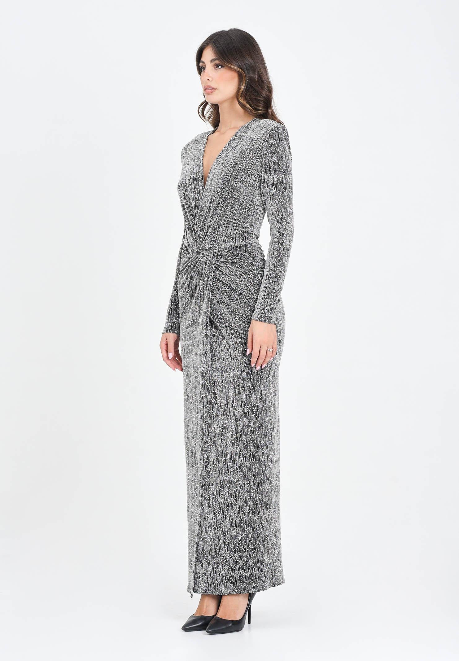 Image of SIMONA CORSELLINI Abito lungo argento da donna