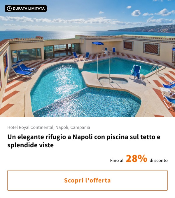 Un elegante rifugio a Napoli con piscina sul tetto e splendide viste