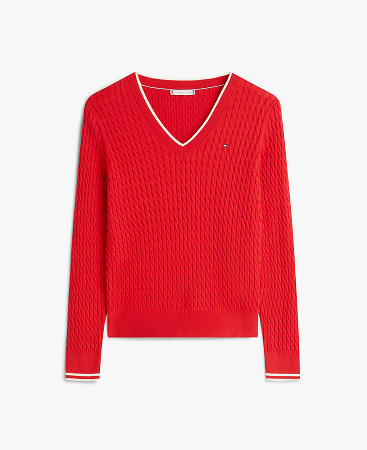 Pullover a maglia intrecciata