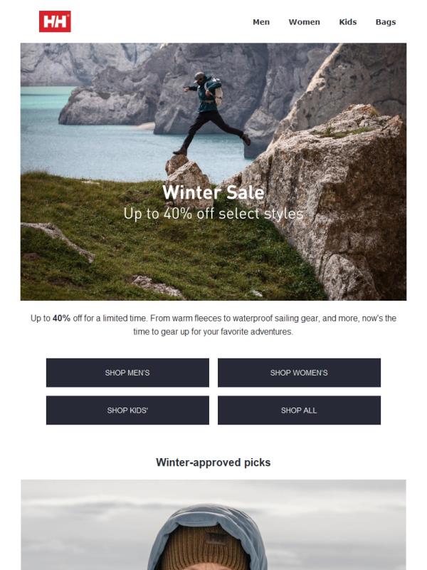 Up to 40% off winter must-haves