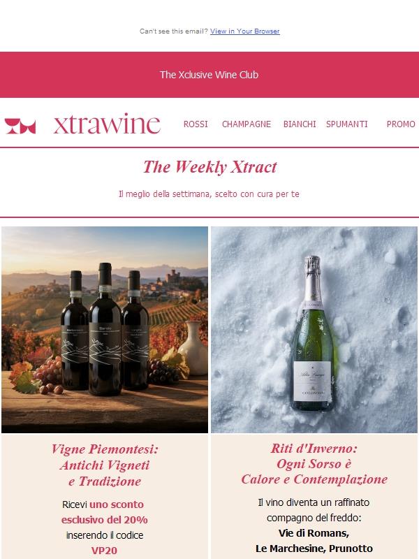 ULTIME 24 ORE | Sconto del 20% sulla collezione Vigne Piemontesi