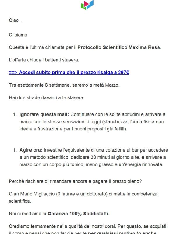 Promo Maxima Resa: Scade oggi