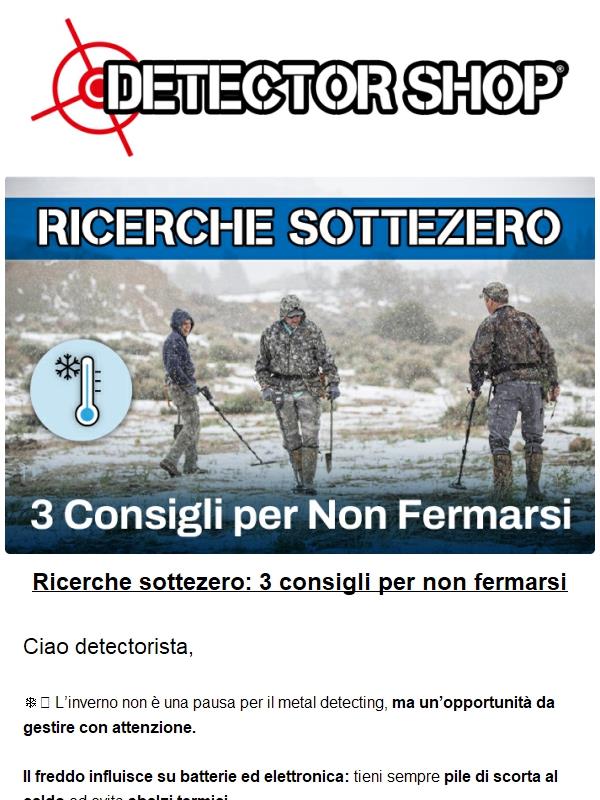 ❄️ Metal detecting d’inverno