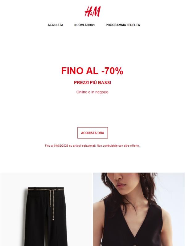 Fino al -70% | Prezzi ancora più bassi