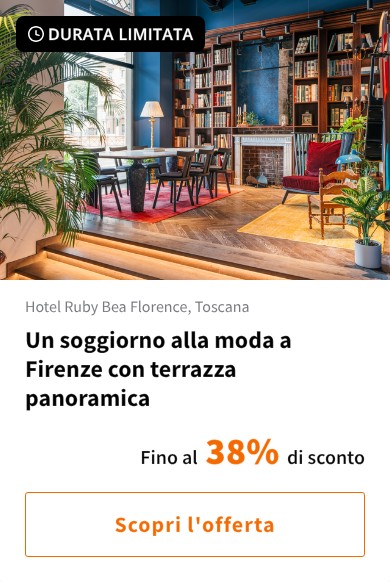 Un soggiorno alla moda a Firenze con terrazza panoramica