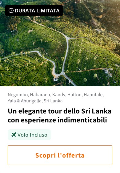 Un elegante tour dello Sri Lanka con esperienze indimenticabili