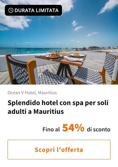 Splendido hotel con spa per soli adulti a Mauritius