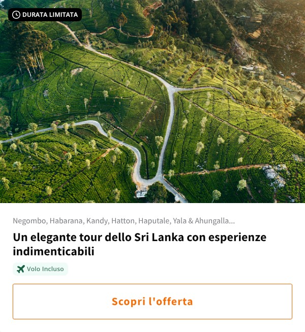 Un elegante tour dello Sri Lanka con esperienze indimenticabili