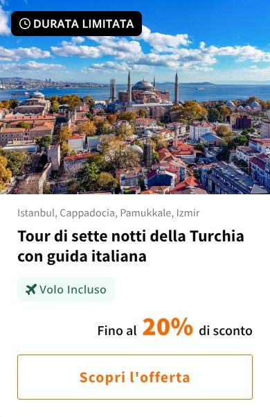 Tour di sette notti della Turchia con guida italiana