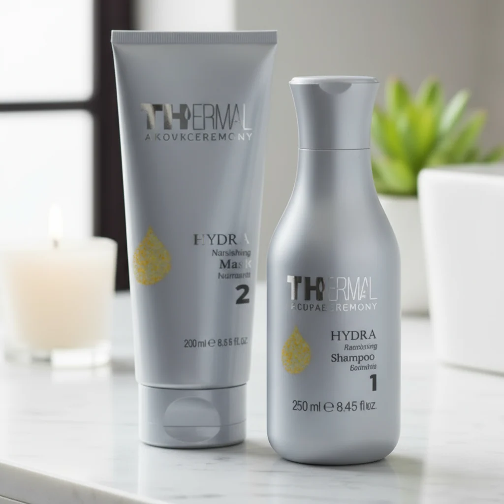 Emsibeth Thermal Aqvaceremony Hydra Kit Composto Da Moisturising Shampoo 250 Ml E Nourish Mask 200 Ml.