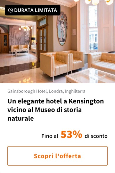 Un elegante hotel a Kensington vicino al Museo di storia naturale
