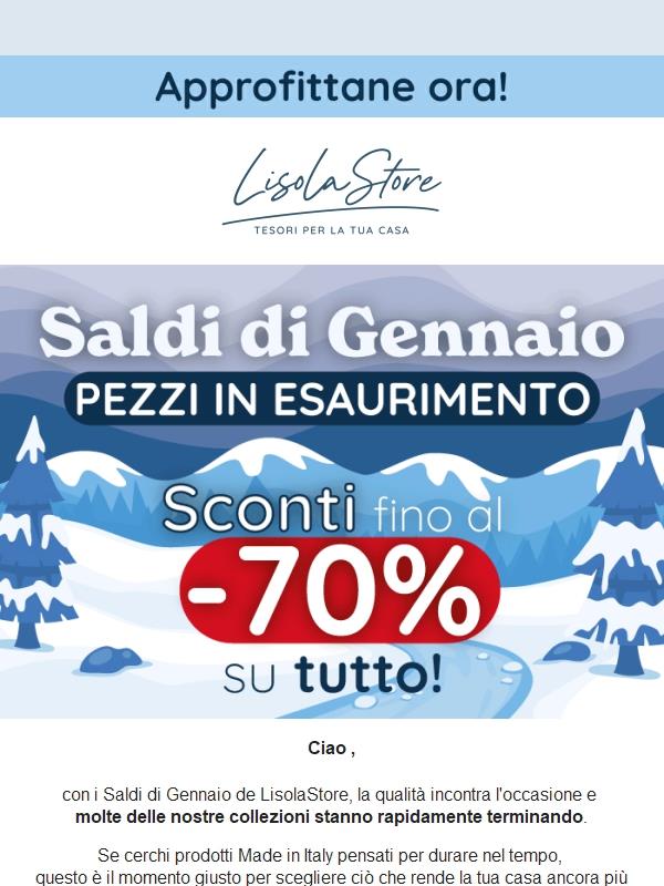 ⏳Saldi di Gennaio: restano le ultime collezioni disponibili