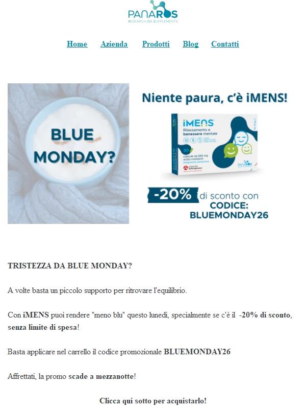 Blue Monday? Non più!