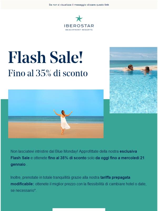 Flash Sale: fino al 35% di sconto