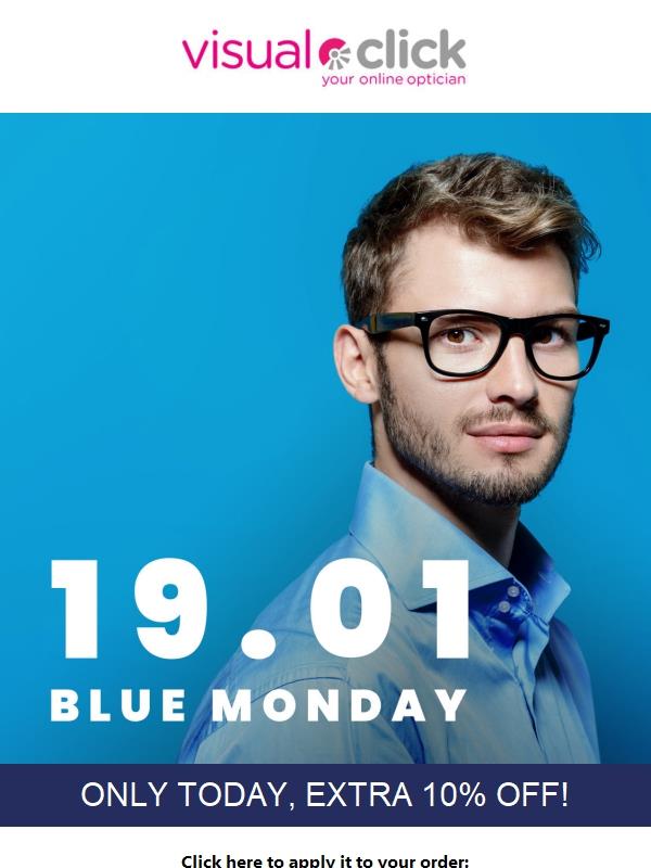 This Blue Monday, smile — change your glasses today