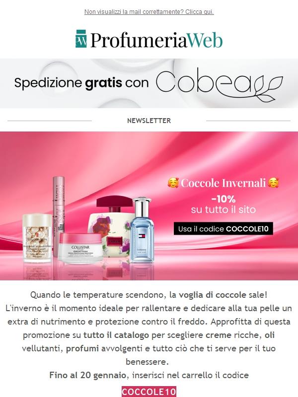 ❄️ Ultimi giorni! -10% su TUTTO il sito