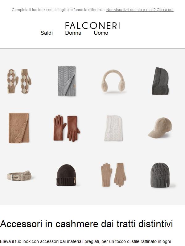 Accessori morbidi e raffinati in puro cashmere