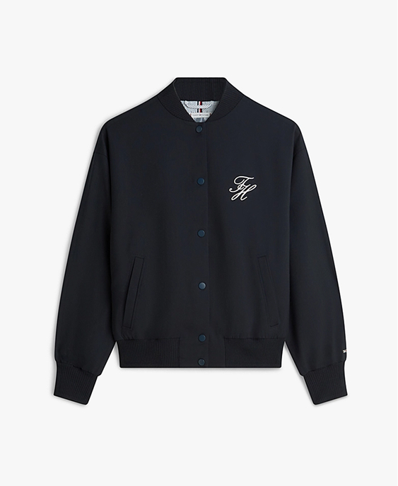 Bomber Timeless relaxed fit in misto lana