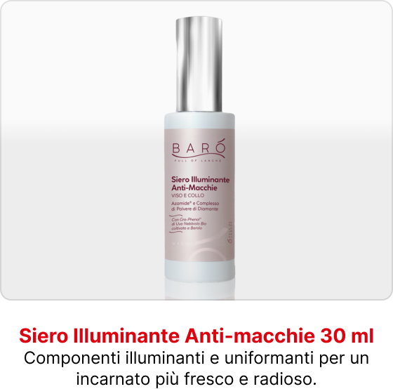 Siero Illuminante Anti-macchie 30 ml, Componenti illuminanti e uniformanti per un incarnato pi&ugrave; fresco e radioso.
