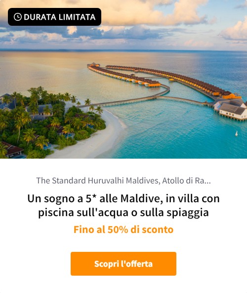 Un sogno a 5* alle Maldive, in villa con piscina sull'acqua o sulla spiaggia