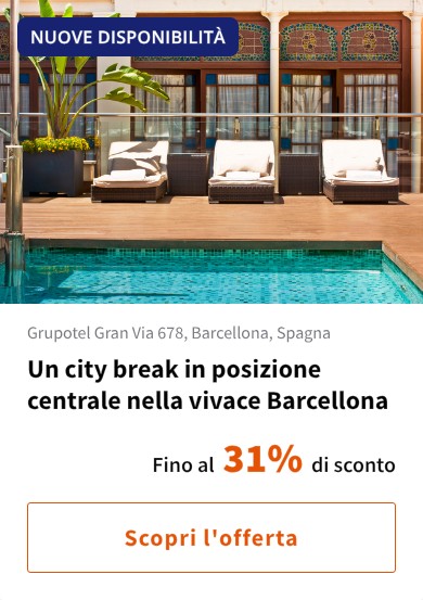 Un city break in posizione centrale nella vivace Barcellona