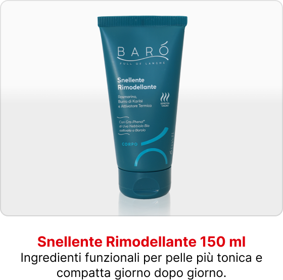 Snellente Rimodellante 150 ml, Ingredienti funzionali per pelle pi&ugrave; tonica e compatta giorno dopo giorno.